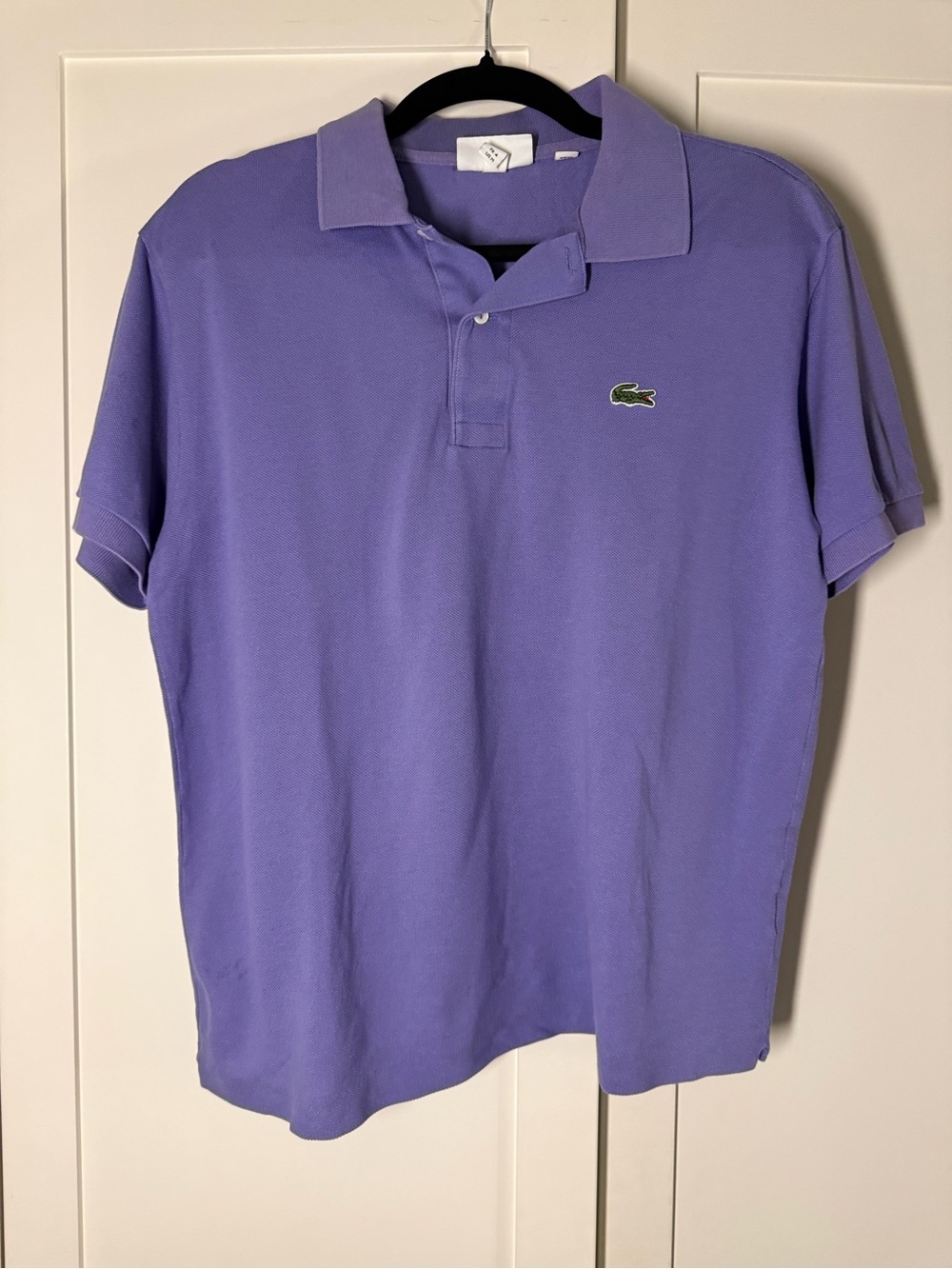 Lacoste Men’s Lavender Polo with Embroidered Crocodile